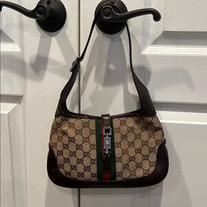Gucci Brown Monogram Shoulder Bag